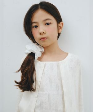 포인텔 슬리브리스 탑 가디건 세트 [크림]