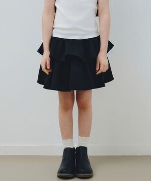 캉캉 저지 스커트 [블랙]