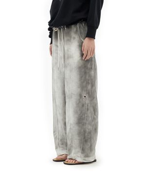 BRUSH WASHING SWEAT PANTS [CHARCOAL]