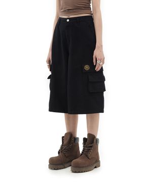 OX. CARGO SHORTS [BLACK]