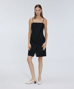 Black pants detail dress