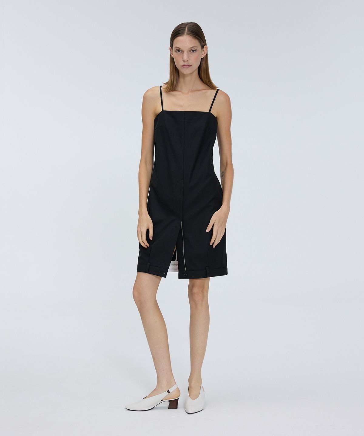 므아므(MMAM) Black pants detail dress
