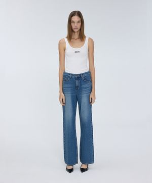 Vintage wide denim pants