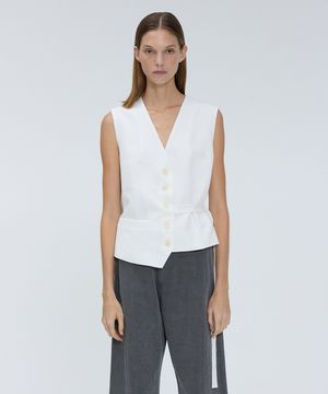 Side strap button vest