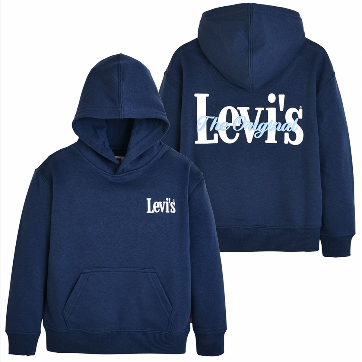 리바이스 키즈(LEVIS KIDS) 3D레터링 릴렉스드 후드티 (토들러) 네이비