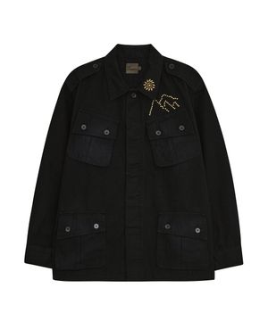 COTTON FIELD JACKET [BLACK]