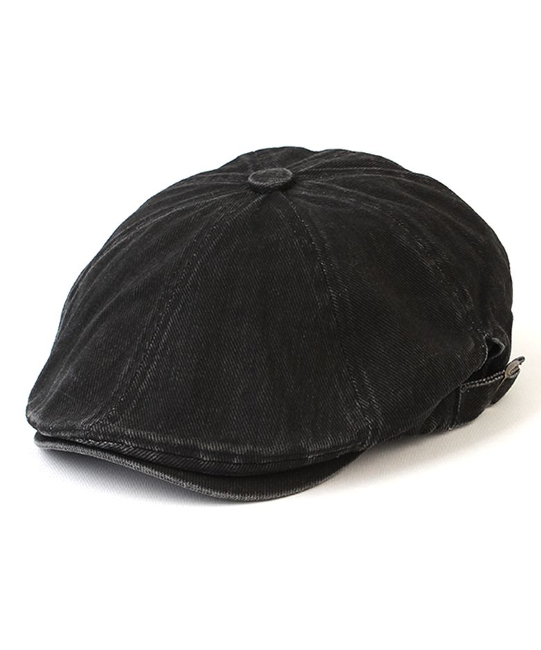 Pigment Washing Black Huntingcap 헌팅캡
