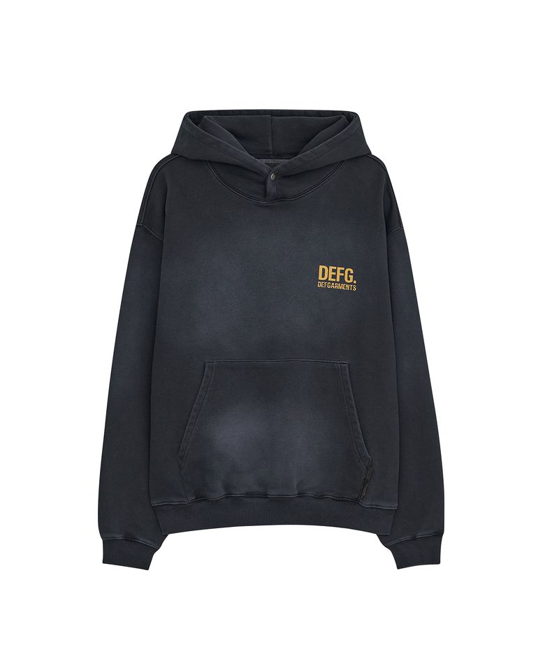 CRACK LOGO SWEAT HOOD [NAVY]