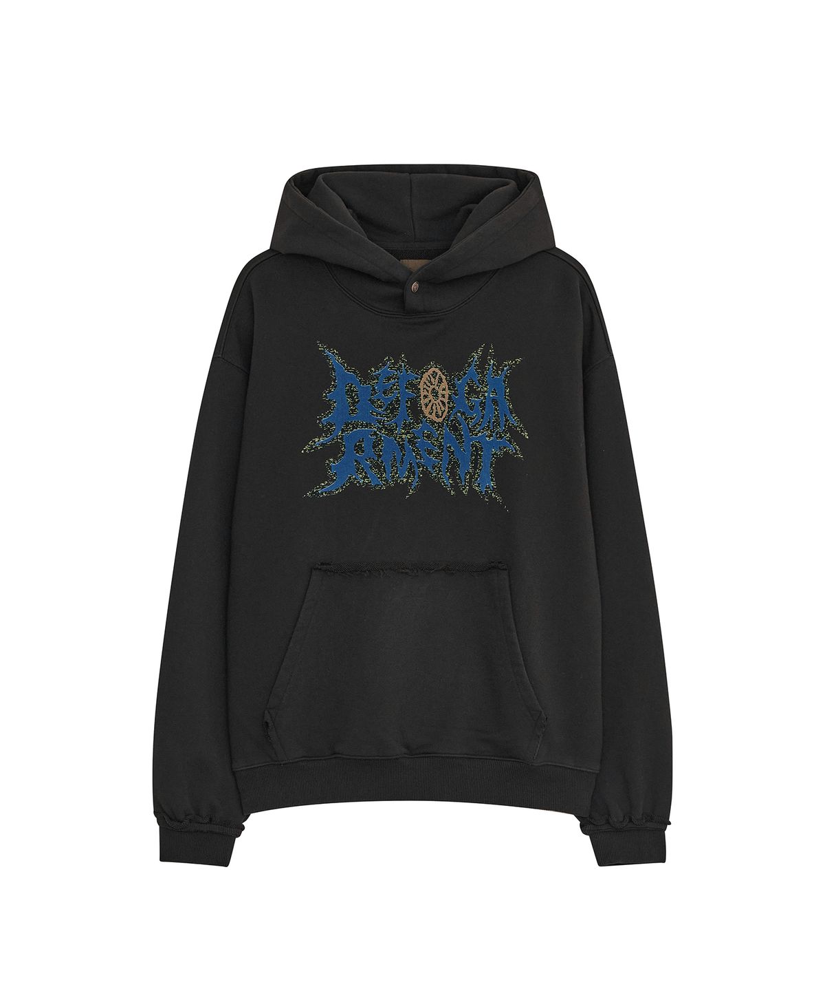 데프가먼츠(DEFGARMENTS) LOUGH LOGO SWEAT HOOD [CHARCOAL]