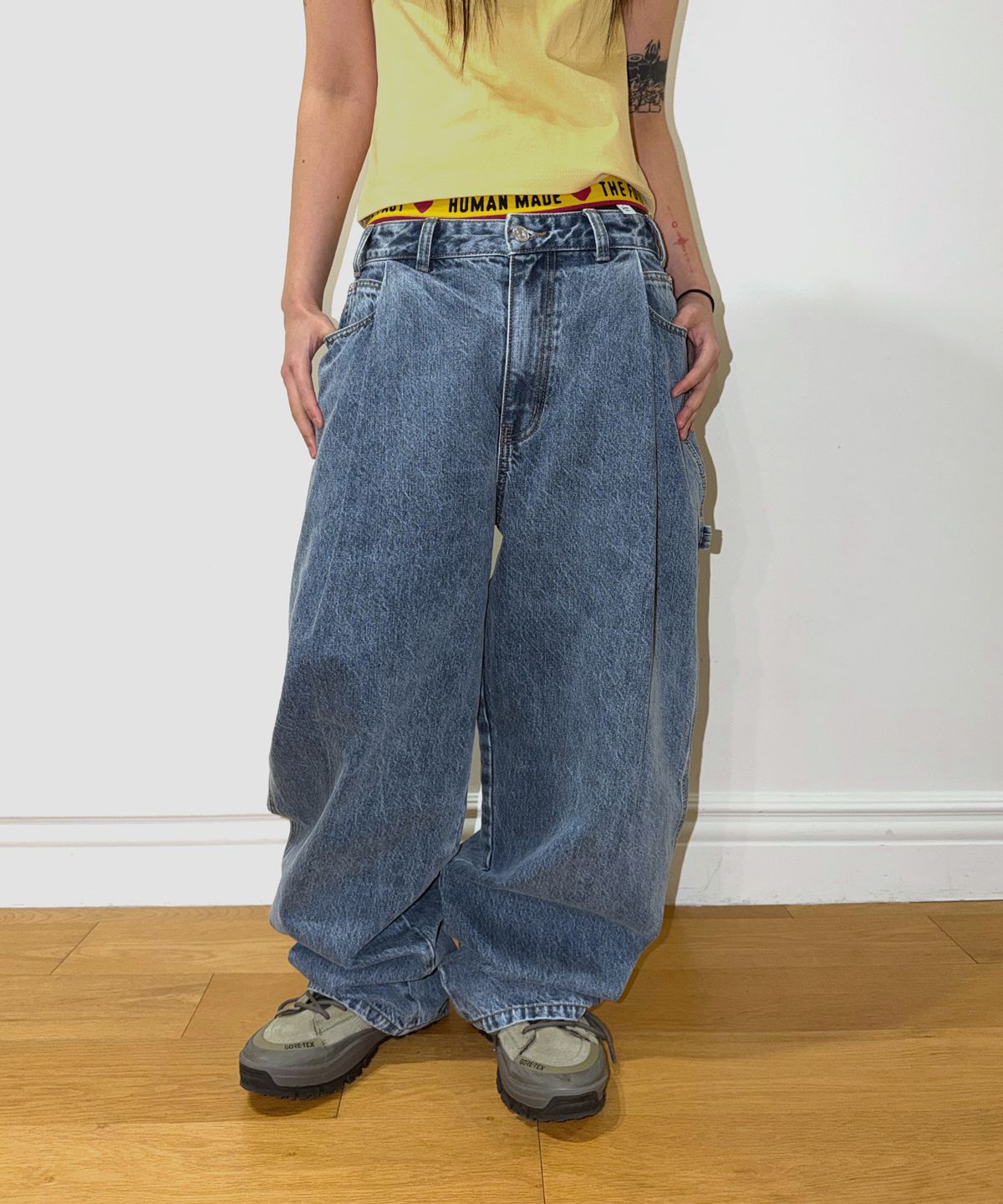 데프가먼츠(DEFGARMENTS) (DEFG X US) CARPENTER DENIM PANTS [INDIGO]