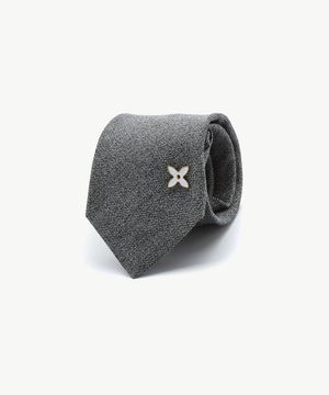 솔리드 지퍼 넥타이 그레이_SNTVZ53NSG