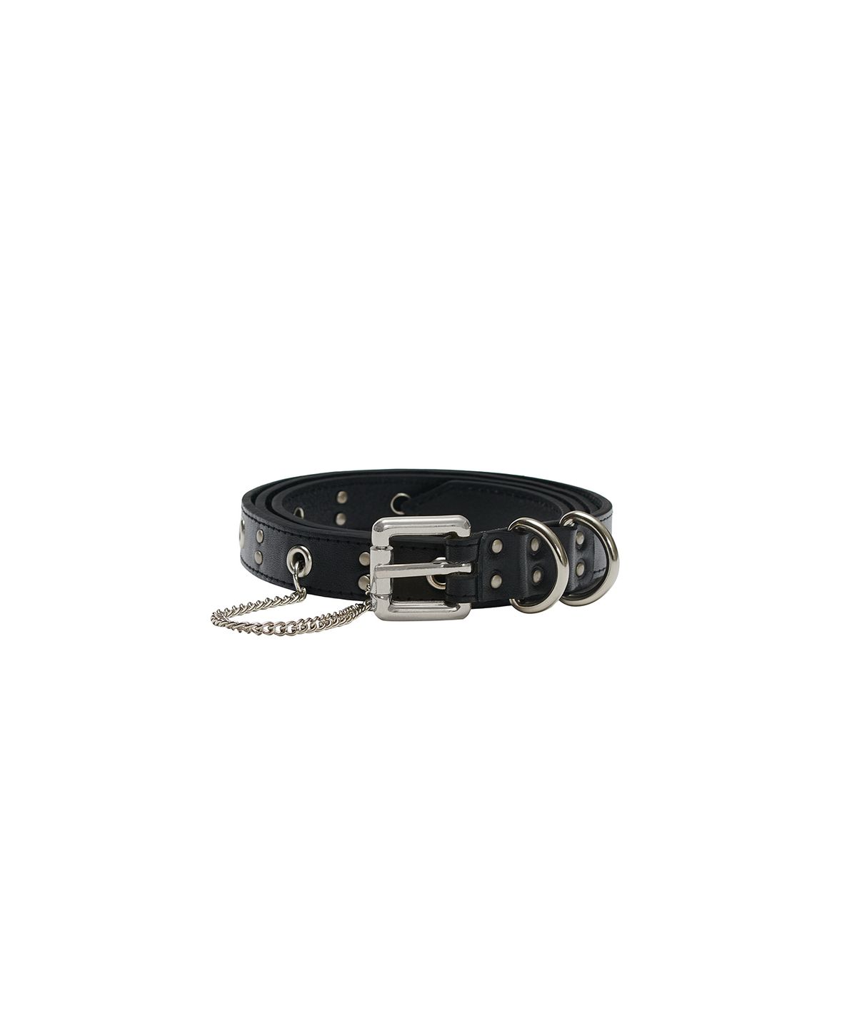 데프가먼츠(DEFGARMENTS) EYELET CHAIN BELT [BLACK]