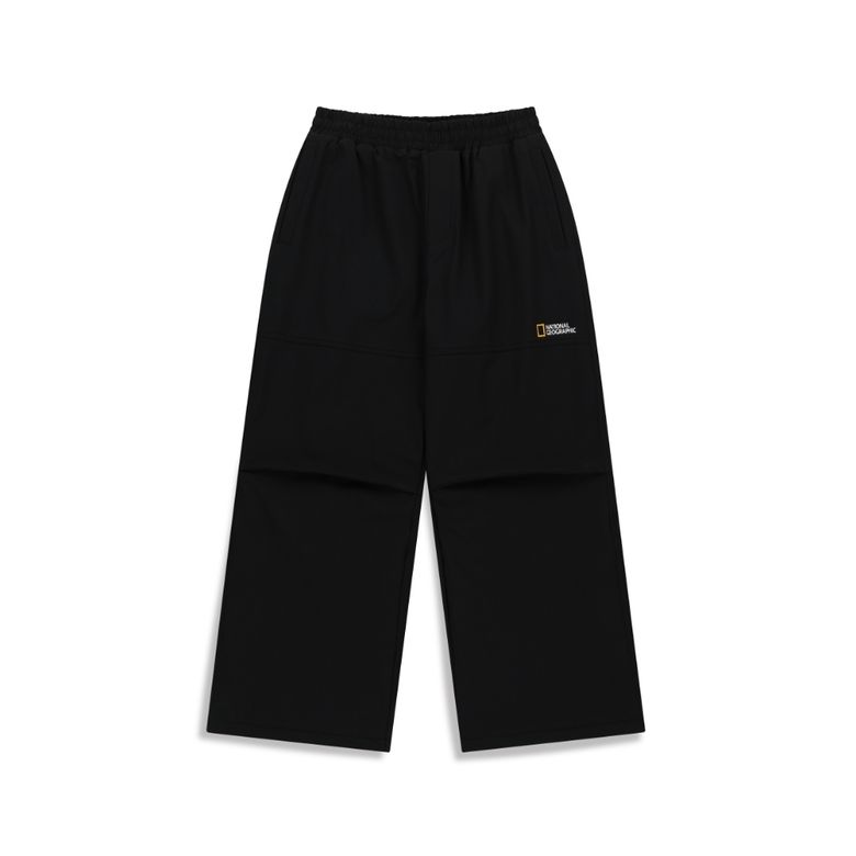 K254UPT970 플리스안감 루즈핏 우븐 팬츠 CARBON BLACK