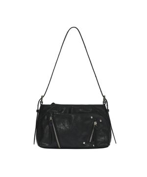 EYELET SHOULDER BAG [BLACK]