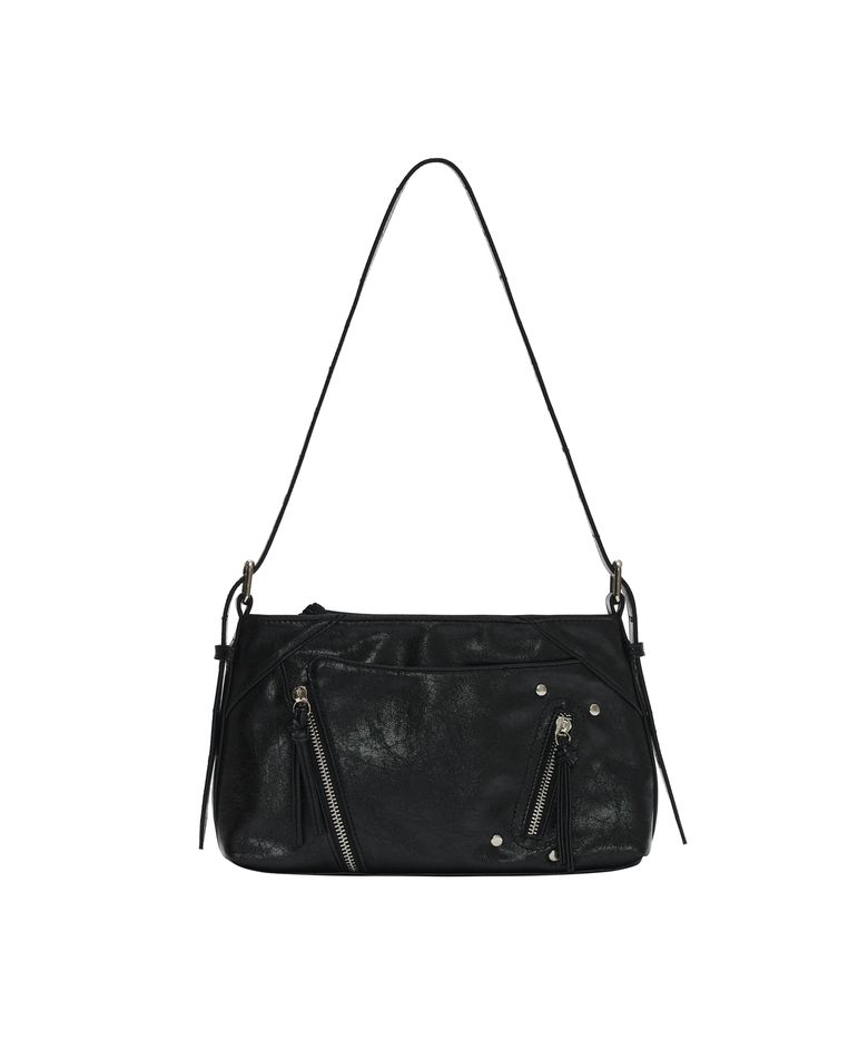 EYELET SHOULDER BAG [BLACK]