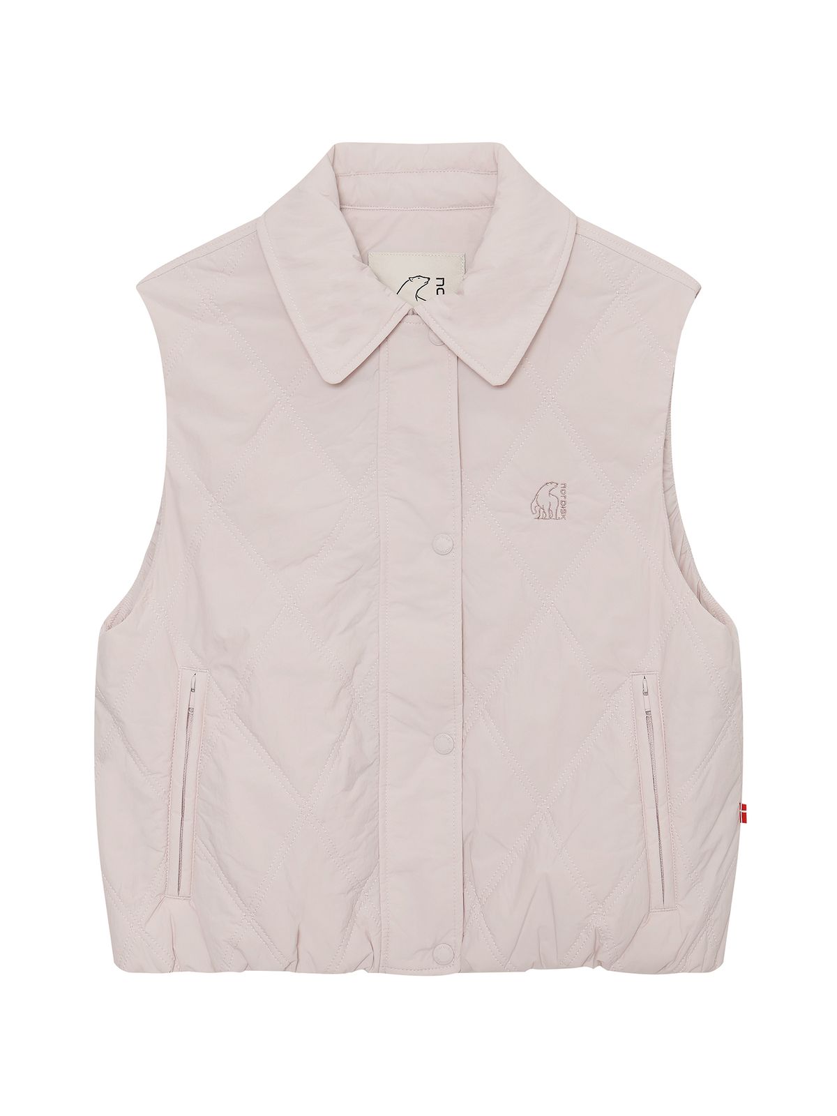 노르디스크(NORDISK) 카라 퀼팅 베스트 - W_Light Pink