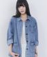 키르시 더블 포켓 하프 데님 자켓 [라이트 블루]