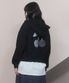 체리 아플리케 후드 집업 [블랙]