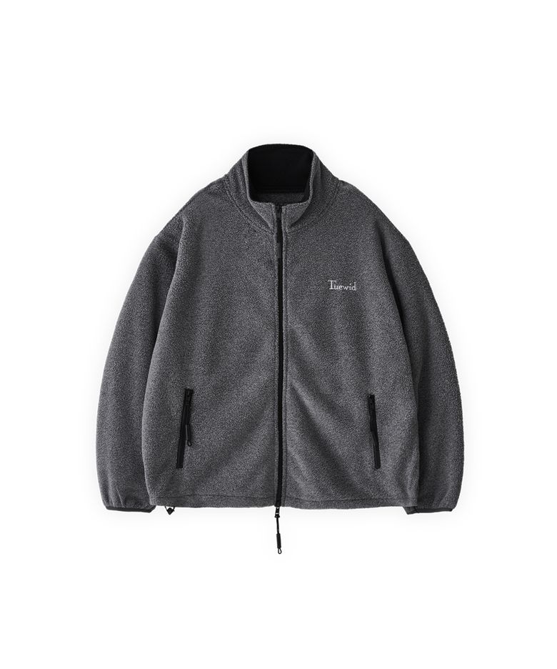 Two way fleece set up in heather grey