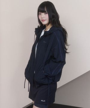 레이스 포인트 루즈핏 윈드브레이커 [네이비]