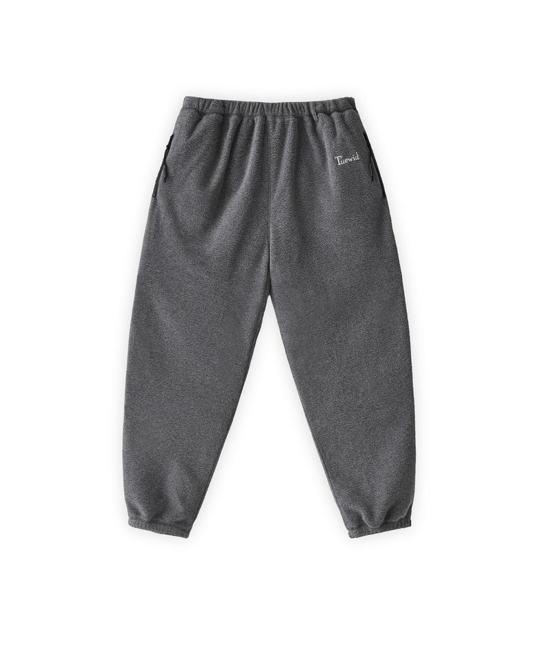 Two way fleece set up pants in heather grey