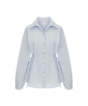 사이드리본페플럼셔츠_P6ASH010C