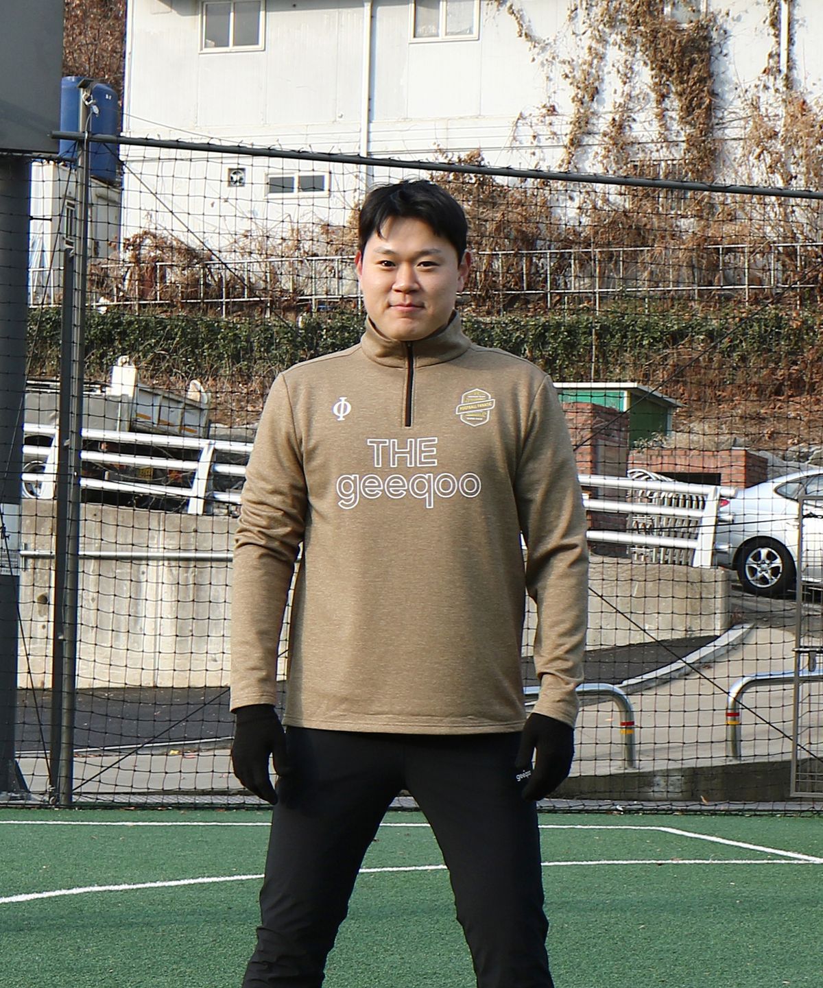 낫위드스탠딩(NOTWITHSTANDING) 지쿠  기능성 하프집업 트레이닝 기모 티셔츠