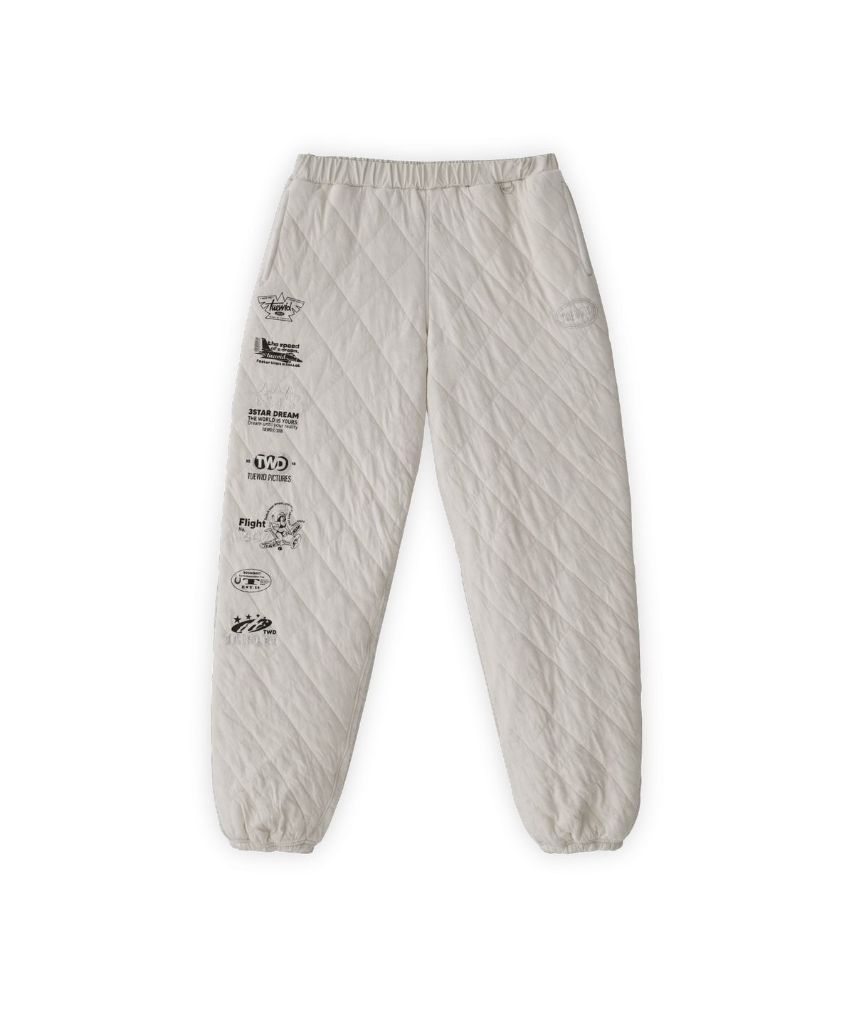 투위드(TUEWID) Gauze cotton wadding pants in cream