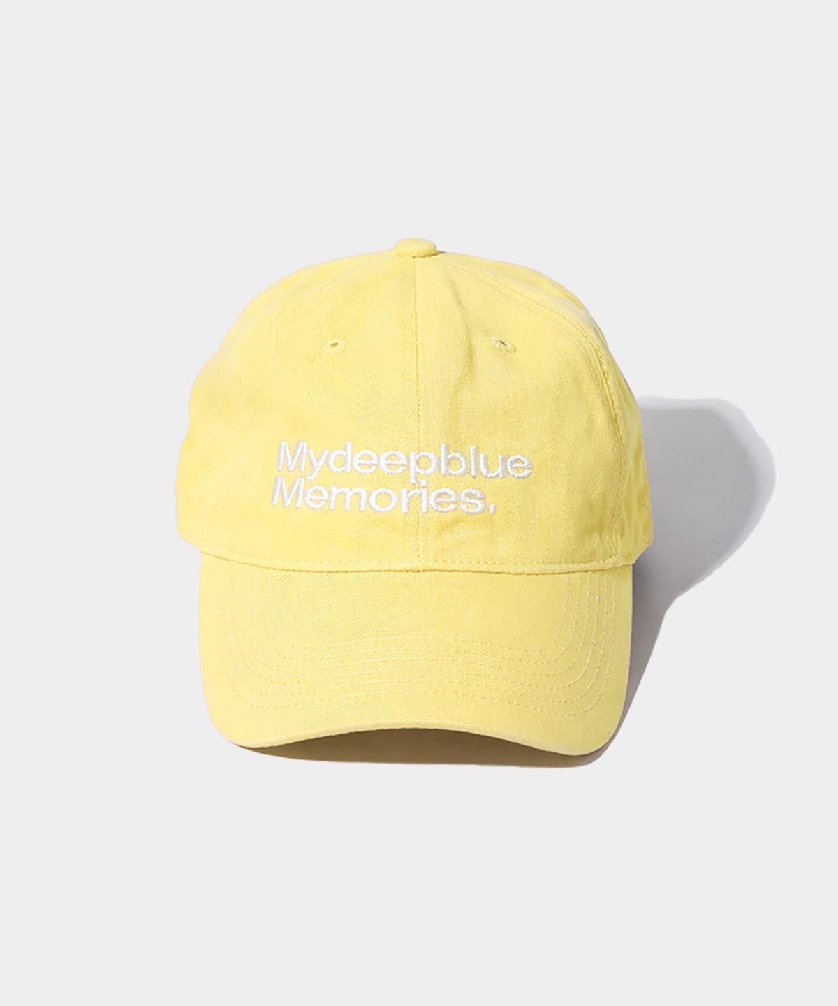 마이딥블루메모리즈(MY DEEP BLUE MEMORIES) MM MY MEMORIES WASHED CAP (YELLOW)