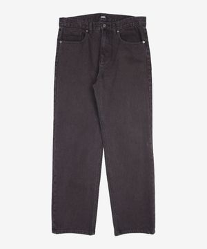 스트레이트 데님 팬츠 [워시드 블랙] 33