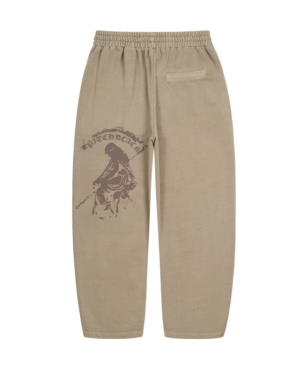 피치블랙(PITCHBLACK) VINTAGE PIGMENT PRINTING SWEAT PANTS (BEIGE)