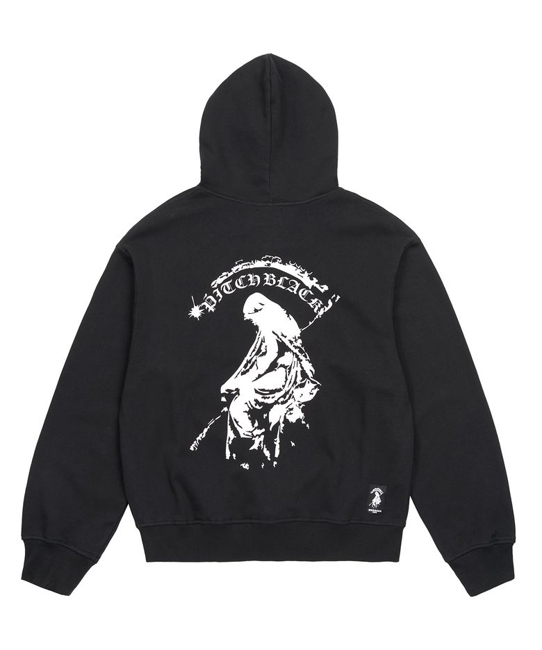 BACK PRINTING LOGO HOODIE (BLACK)