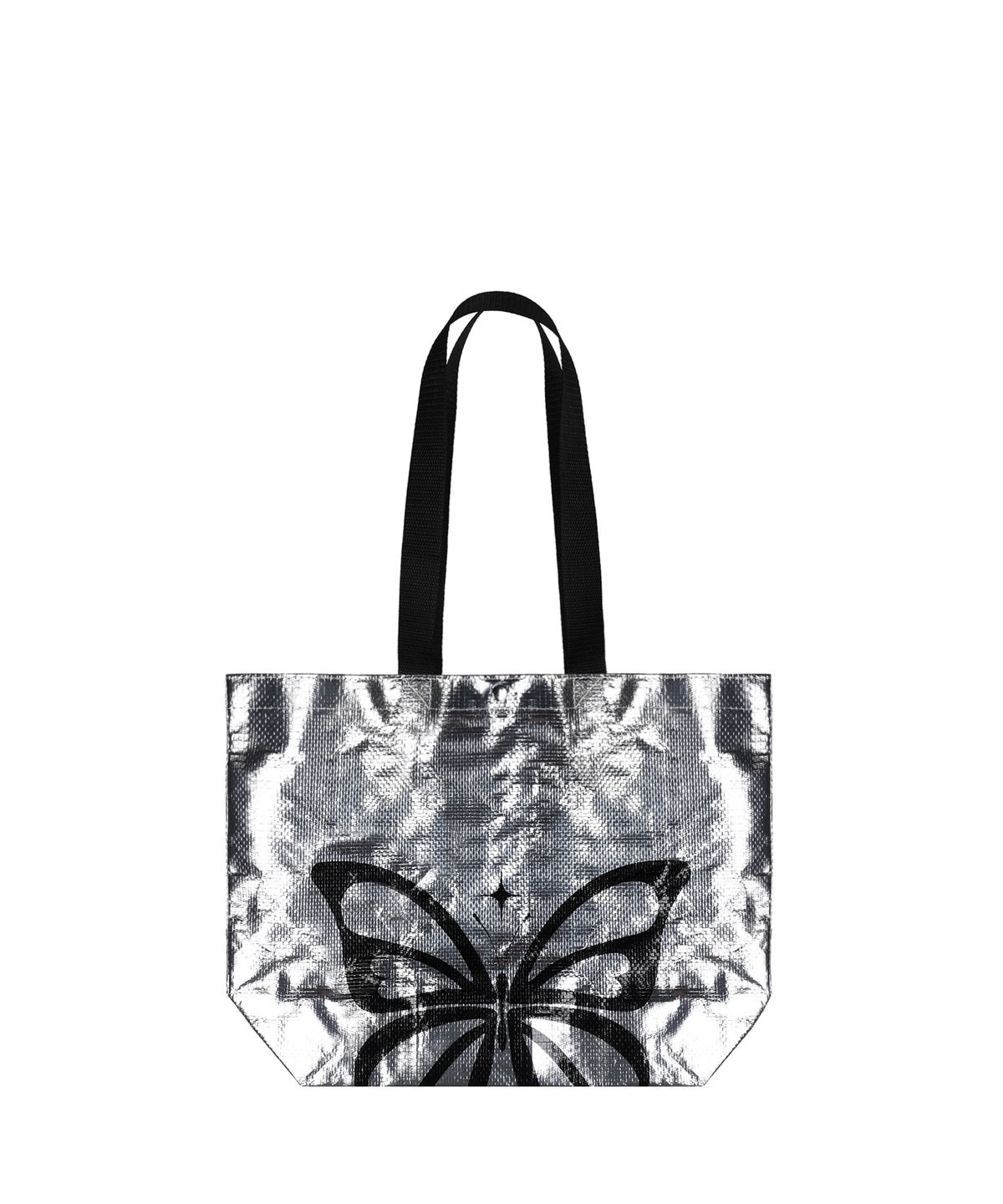 닉앤니콜(NICK&NICOLE) SIGNATURE BUTTERFLY REUSABLE BAG_SILVER