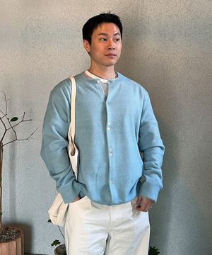 버튼 리듬 라운드 가디건 MT