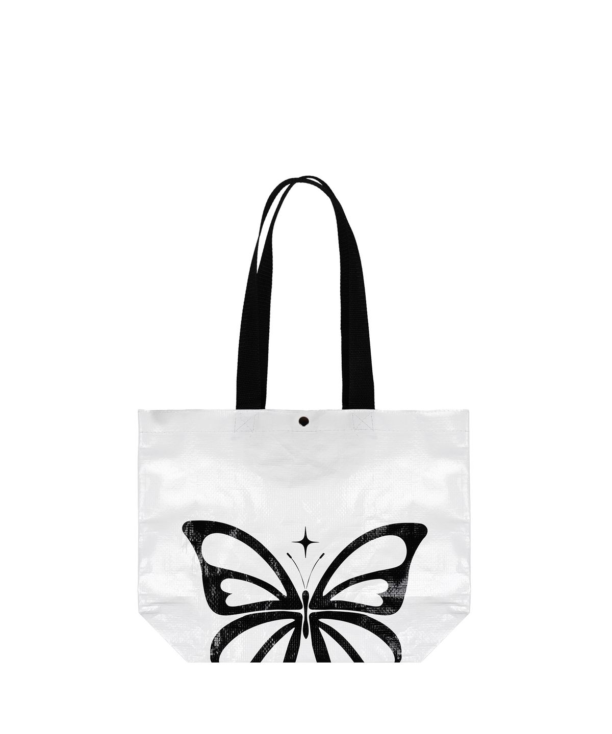 닉앤니콜(NICK&NICOLE) SIGNATURE BUTTERFLY REUSABLE BAG_WHITE
