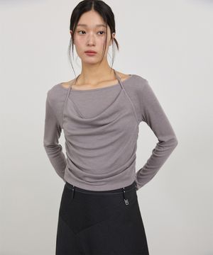 홀터넥 2way 롱슬리브 LGR