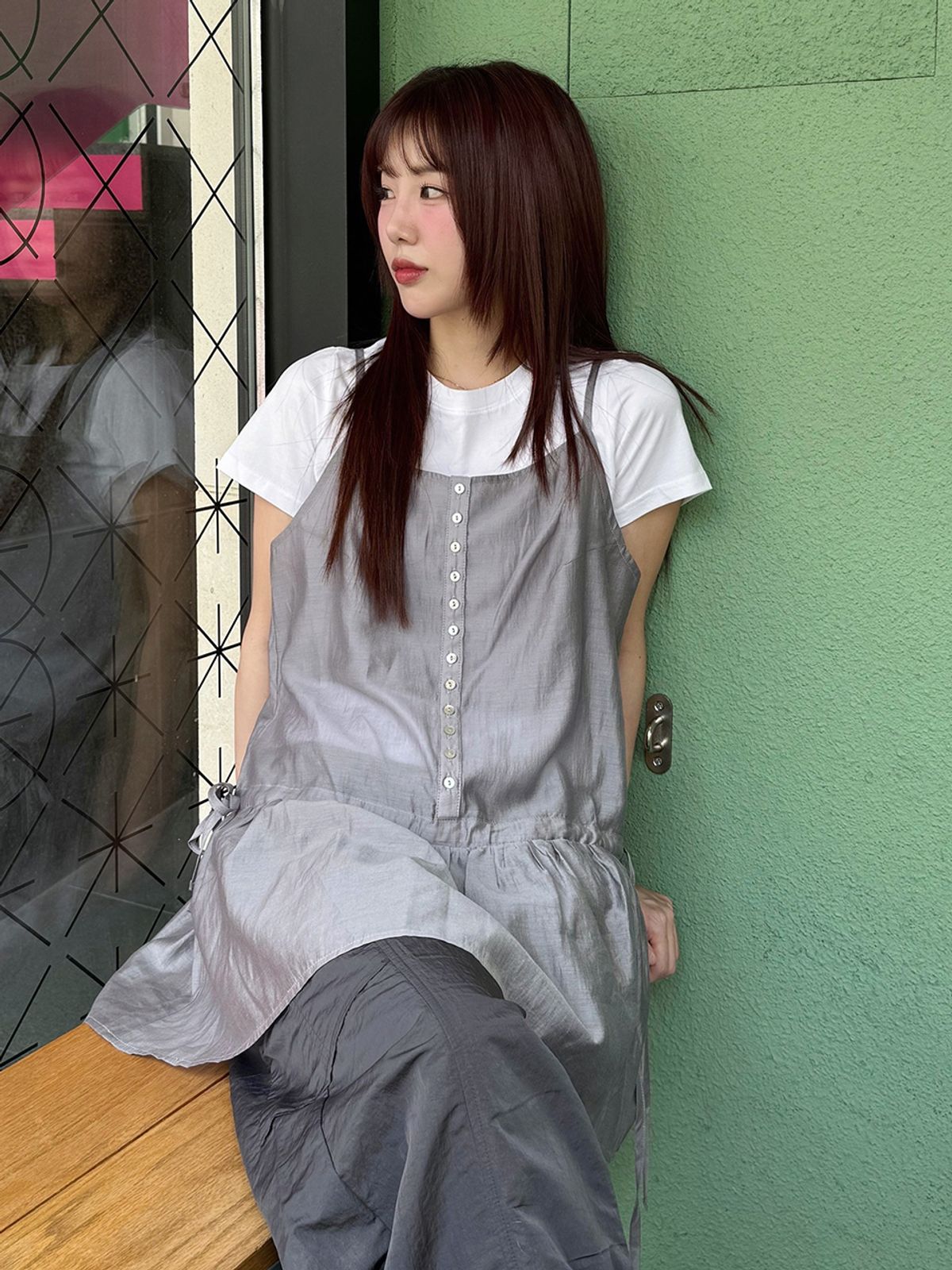 티메이커(TMAKER) 쉬어 레이어드 뷔스티에 LGR
