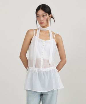 쉬어 레이어드 뷔스티에 WT