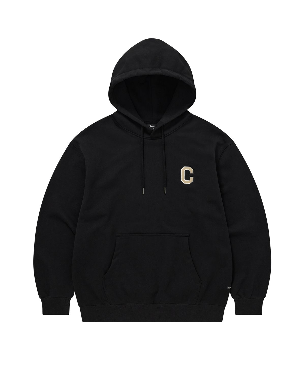 커버낫(COVERNAT) C 로고 후디 블랙