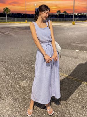 클리어 나시+스커트 세트