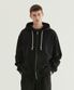CVNT 빈티지 후드집업 블랙