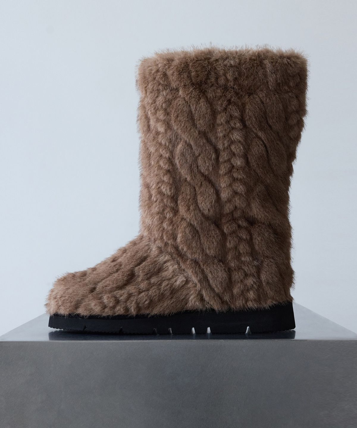 에핑글러(EPINGLER) FOFO BOOTS LONG - KNITTED FUR