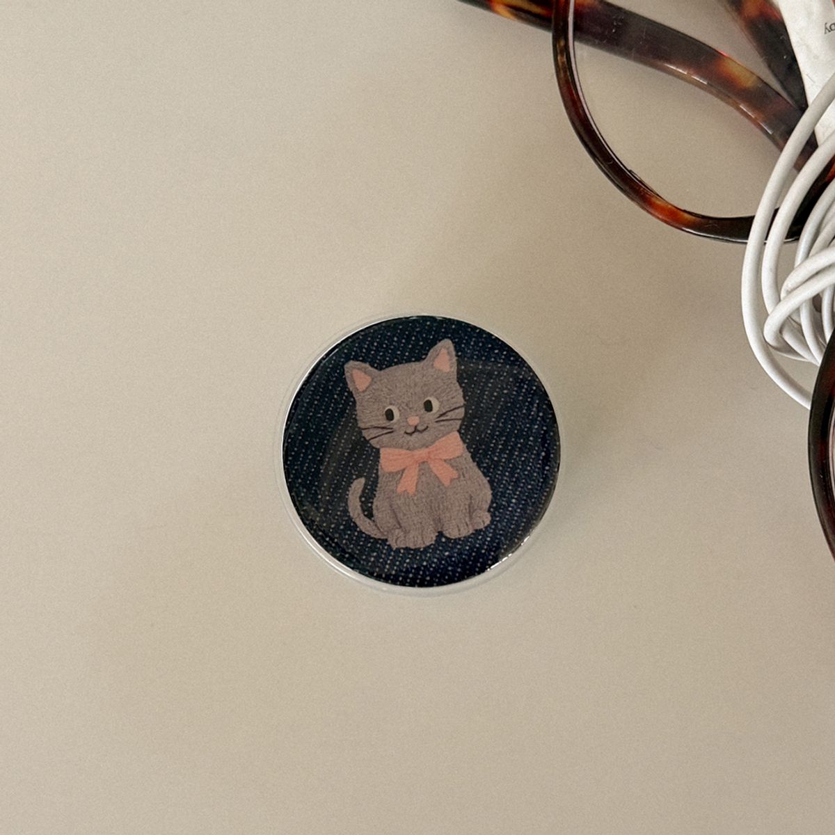 메이드모먼(MADEMOMENT) denim cat 디자인 [에폭시톡]