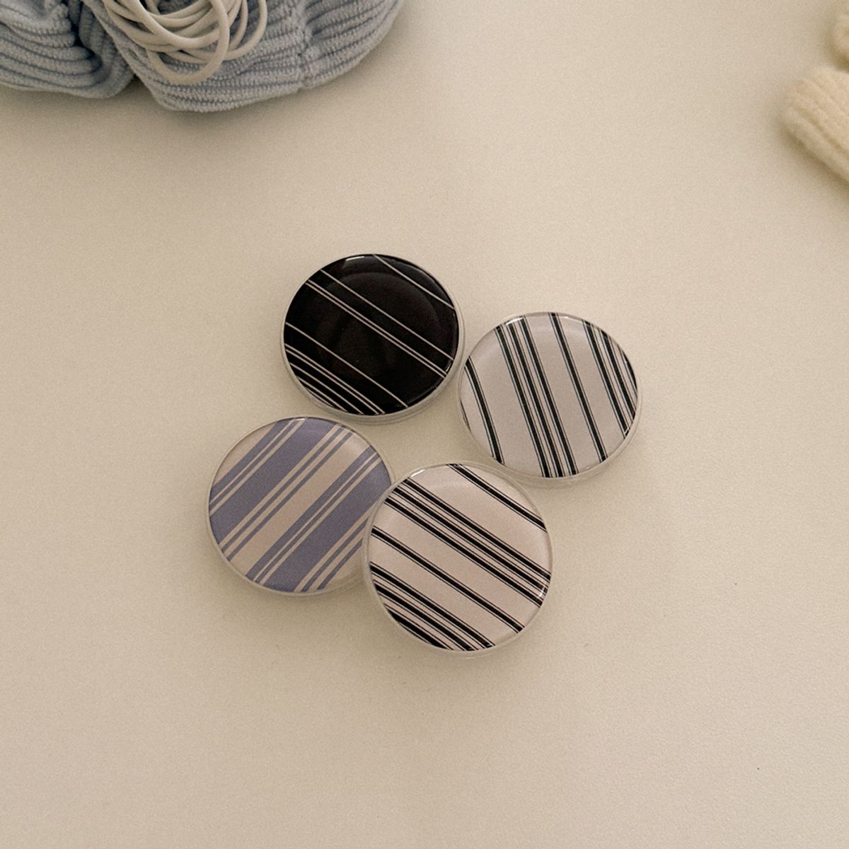 메이드모먼(MADEMOMENT) ticking stripe 디자인 [에폭시톡]