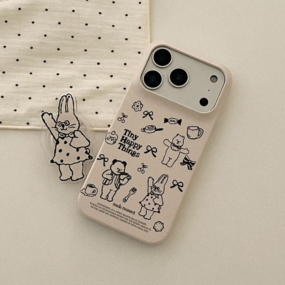 메이드모먼(MADEMOMENT) tiny happy things 디자인 [하드 폰케이스]