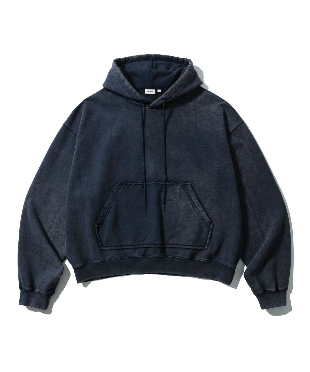 앵글런(ANGLAN) Heavyweight Washed Hoodie - Navy