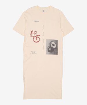 그래픽 저지 맥시 원피스 [크림]