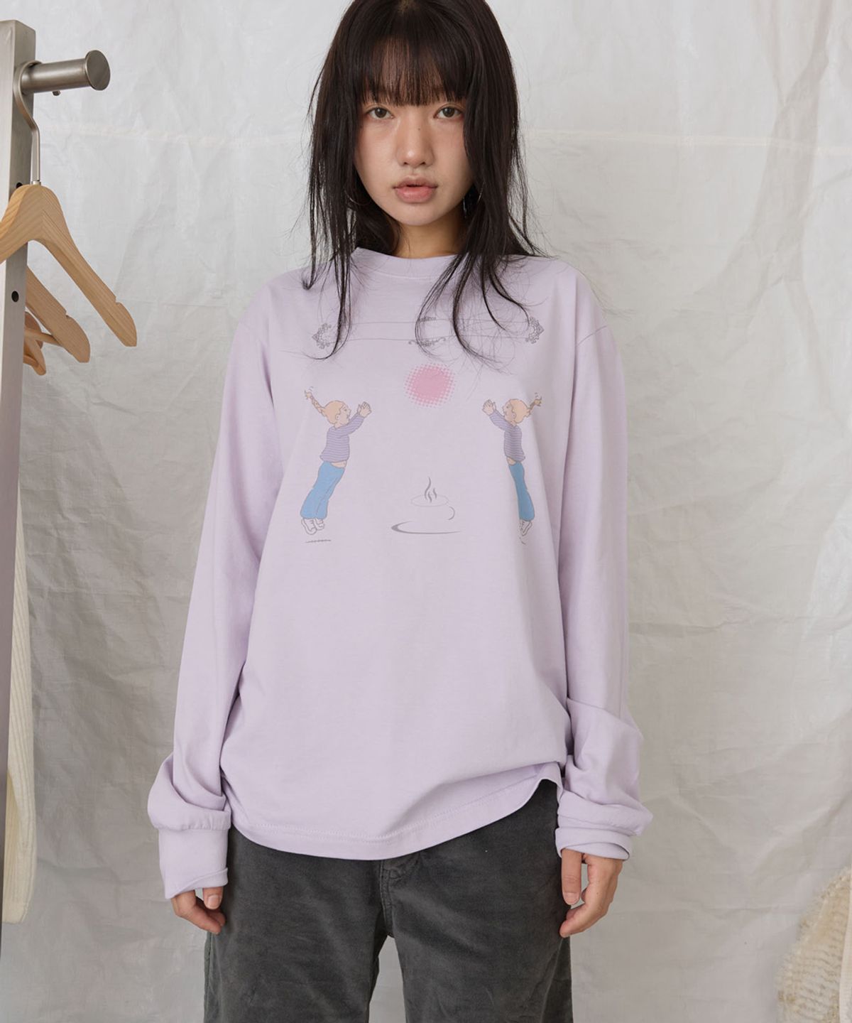 영마일웨어(0MILEWEAR) 써니 게임 롱슬리브 (violet)