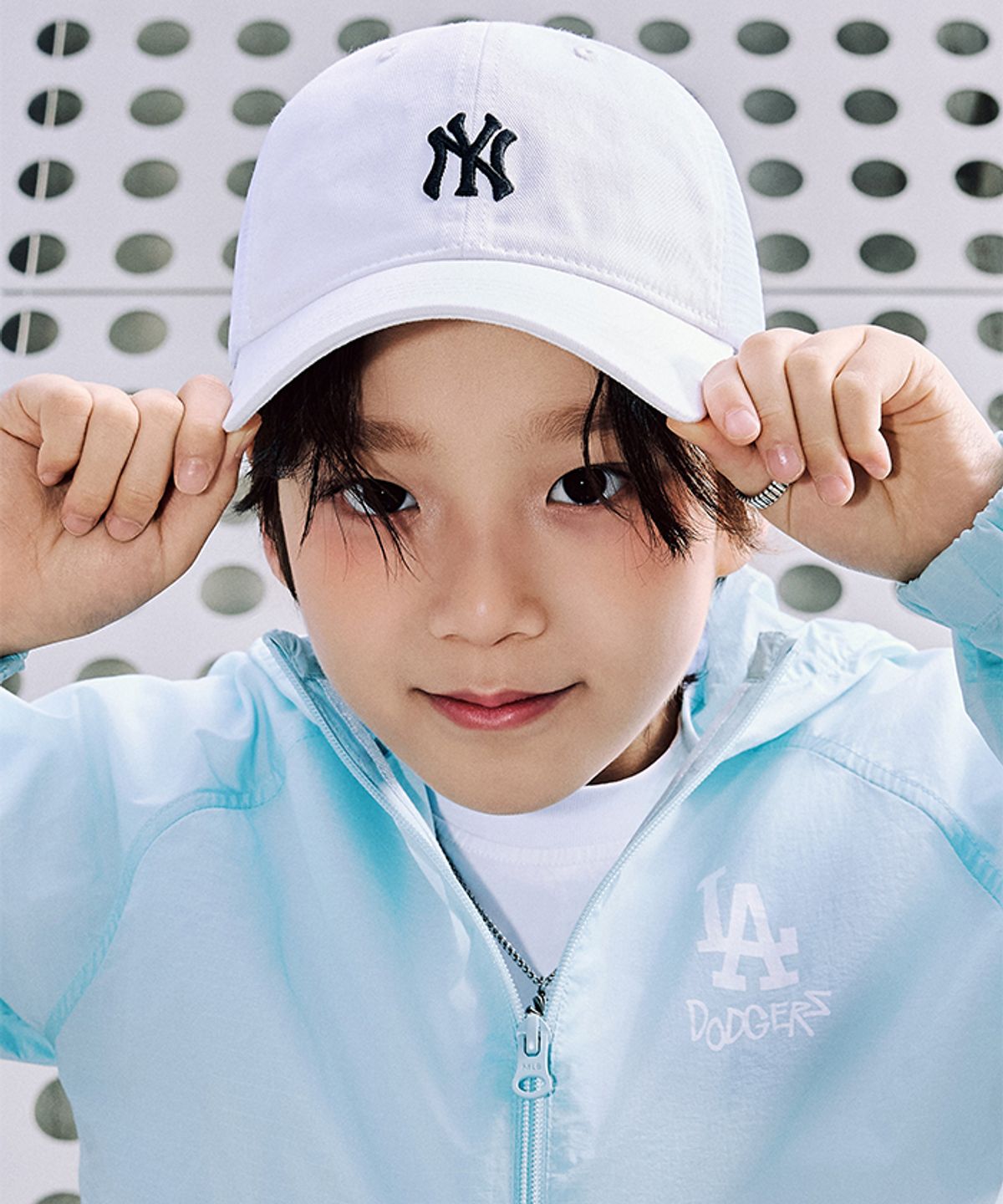 엠엘비 키즈(MLB KIDS) 쿨필드 루키 볼캡 NY (White)