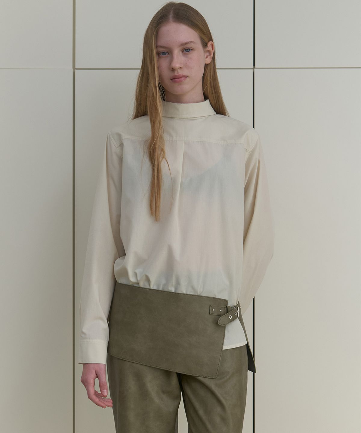 마조네(MA JOURNEE) BACK TO FRONT SHIRT_LIGHT YELLOW